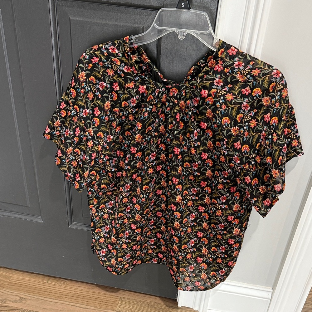 LOFT Multicolor Floral Blouse